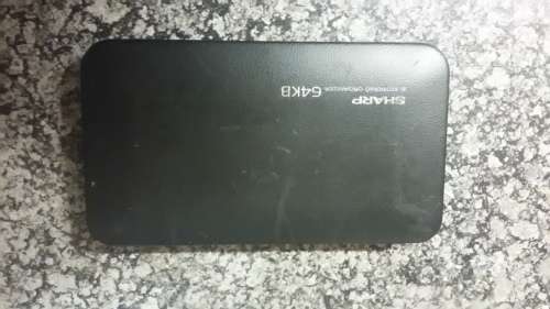 Sharp calculator and electronic organiser