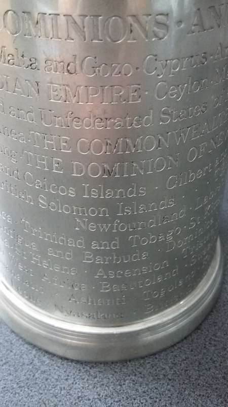Umtali Brass,Wills Grove Ashtray,The Dominions And Colonies Of The British Empire Tankard