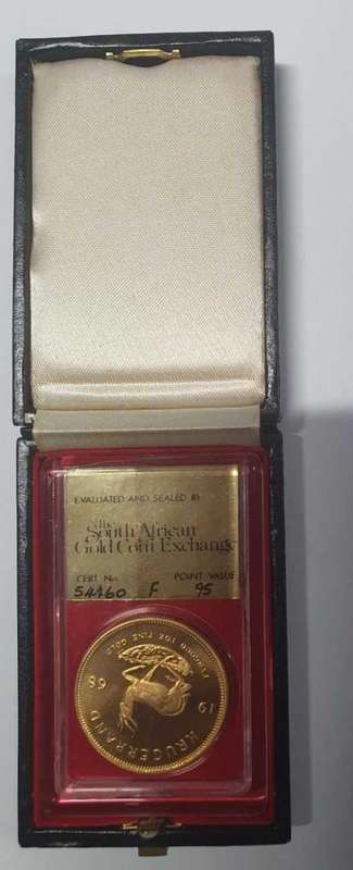 1968 Krugerrand Double Frosted 1oz Proof Gold SAGCE - Extremely RARE - Mintage Est: 500 - 1044
