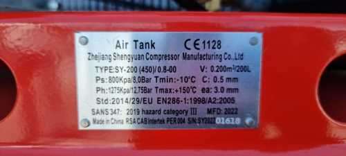 Air Compressor on Auction Now !!! Type:SY-200 2022