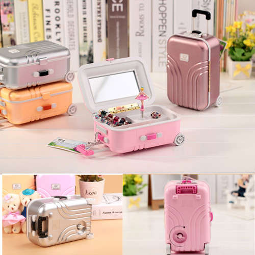 Mini Cute Creative Suitcase Dancing Musical Box For Kids Nnice Gift