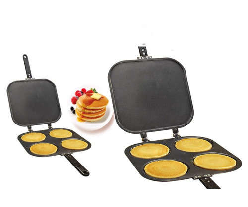 Perfect Pancake Maker Pan Omelet Maker Egg Cake Baking Tool Four Hole Mould Pan Mould Pancake Maker