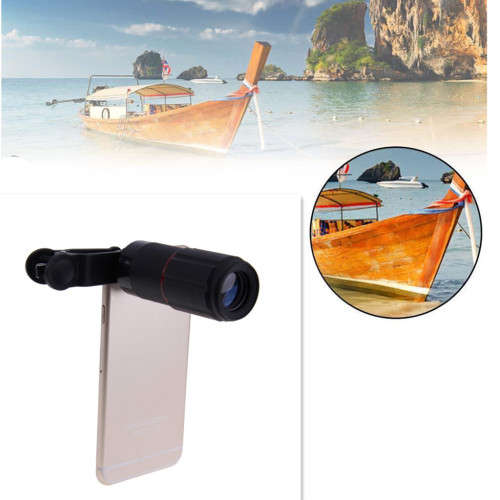 Universal 8x Zoom Telescope Telephoto Camera Lens with Clip for Mobile Phone
