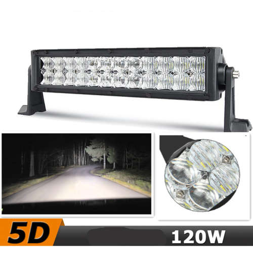 NEW 12 inch 5D 120W Led Work Light Bar Spot Flood Offroad 4WD  Jeep/Truck/SUV/ATV Work Lamp