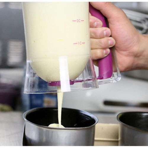 900ml Cupcake Pancake Cake Batter Dispenser Mix Pastry Jug Baking Maker Tools