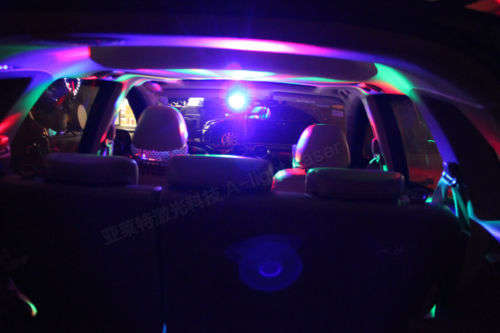 1PC Auto Car Disco DJ Stage Lighting LED RGB Crystal Ball Lamp Bulb Light Party