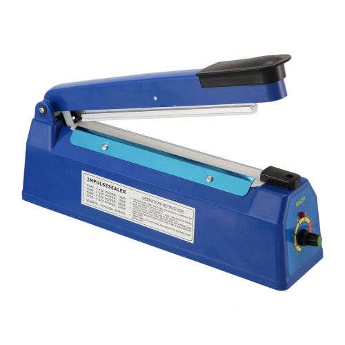 12" Impulse Heat Poly Bag Sealer Plastic Closer Machine Teflon Sealing 30cm Wrap