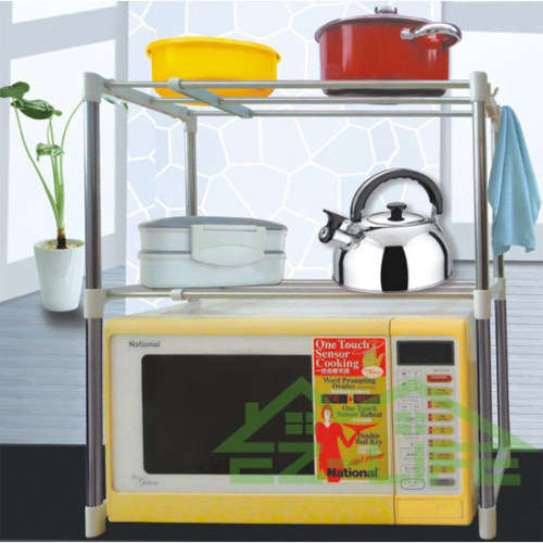 Multi-Function Telescopic Storage Rack Shelf Space Saving Kitchen Shelf Microwav