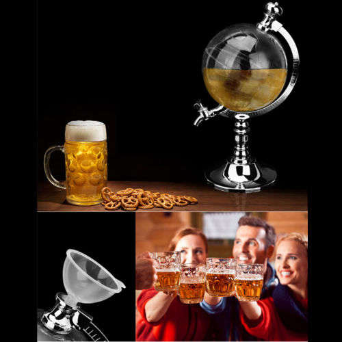 Globe Shaped Beverage Drink Wine Beer Pump Dispenser Machine Novelty Gift