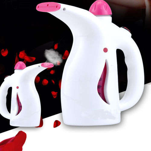 WHITE 800W PORTABLE HANDHELD GARMENT CLOTHES FABRIC STEAMER STEAM For Home