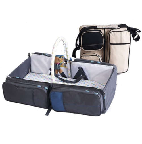 NEW 2 in 1  Multi-function Mummy Bag Baby Dolls Deluxe Portable Cot Bed Folding--with mosquito net