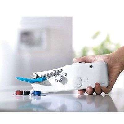 Mini Portable Handheld Sewing Machine Home Travel Cordless Quick Clothes Stitch