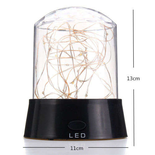 LED Fire Tree Silver Flower Star Master Bedroom Night Light Party Disco Lamp