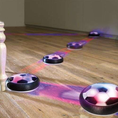 LED Air Power Soccer Football Disk Hover Glide Float Disc Fun Children Game Toys