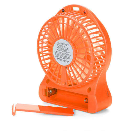 Portable Rechargeable LED Light Fan Air Cooler Mini Desk USB Fan 18650 Battery