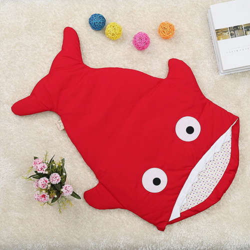 Infant Baby Newborn Sleeping Bag Shark Swaddle Blanket Stroller Wrap Sleep Sack