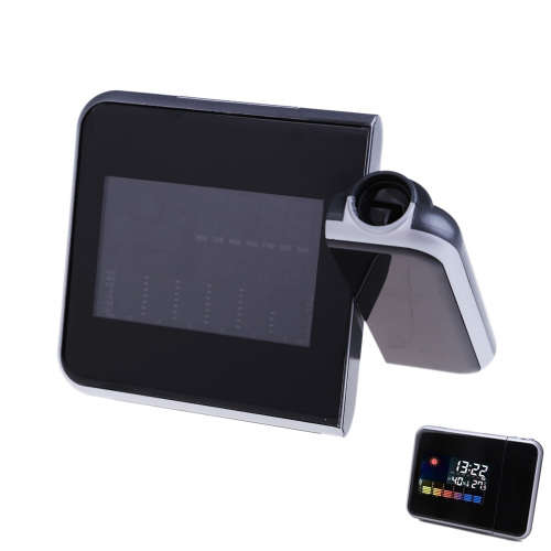 Digital Projection Alarm Clock LED with Temperature Weather Station LCD Display