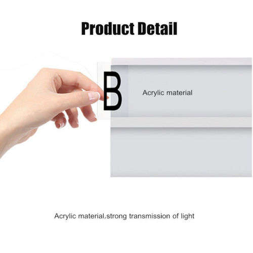 A4 Cinematic Light Up Sign Box Cinema LED Letter Lamp Home Party Decor Wedding