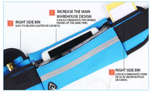 Running Waist Belt Sport Waterproof Multi-functional Mobile Phone Bag