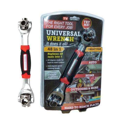 48 in 1 Tool Socket Work with Spline Bolts  6-Point Spanner Universal Wrench