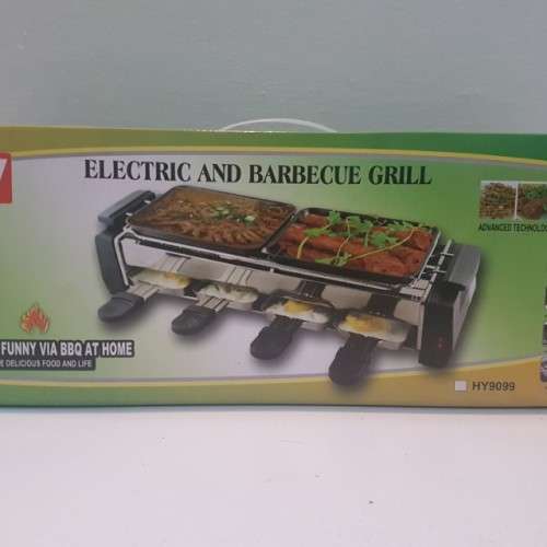 ELECTRIC AND BARBECUE GRILL