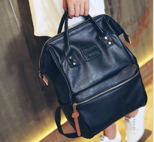 Women's Backpack PU Leather Schoolbags Satchel Shoulder Bags Handbag Mummy  Bag Travel Backpack