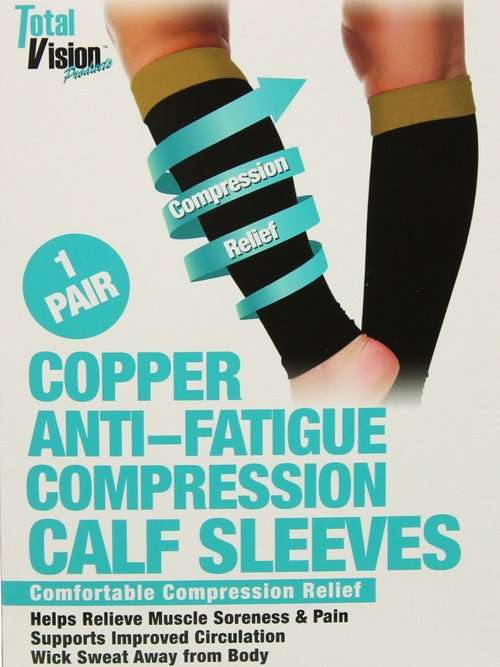 COPPER ANTI FATIGUE COMPRESSION CALF SLEEVE/SOCKS