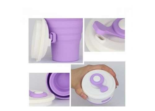 350ML COLLAPSIBLE SILICONE BEVERAGE CUP