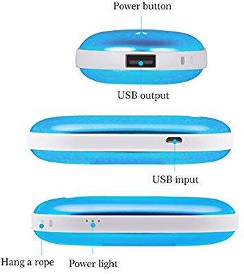Electric USB Rechargeable Portable Pocket Hand Warmer Heater & Power Bank