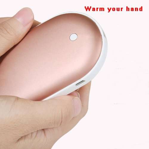 Electric USB Rechargeable Portable Pocket Hand Warmer Heater & Power Bank