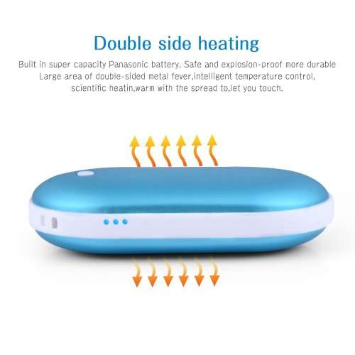 Electric USB Rechargeable Portable Pocket Hand Warmer Heater & Power Bank