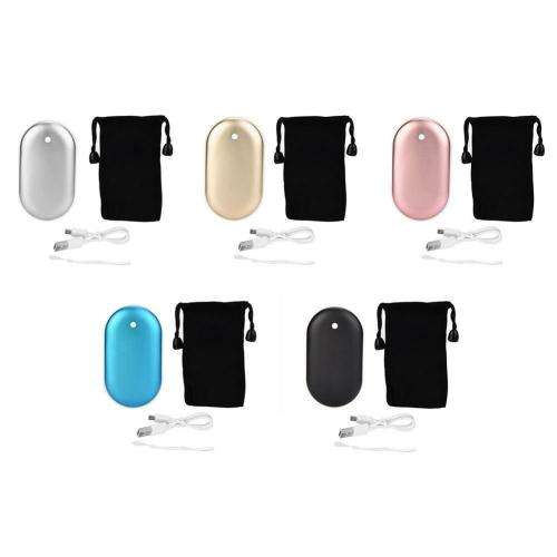 Electric USB Rechargeable Portable Pocket Hand Warmer Heater & Power Bank