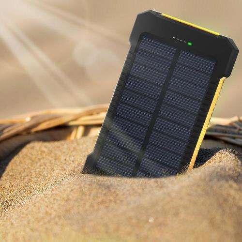 20000MAH Portable Waterproof Solar Panel Power Bank for all Smartphones