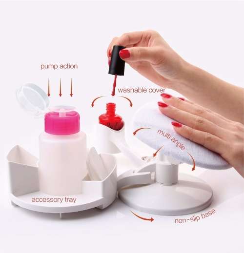 DIY Manicure and Pedicure Station Set Nail Polish Stand and Rest Holder