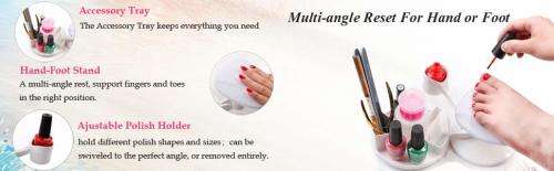 DIY Manicure and Pedicure Station Set Nail Polish Stand and Rest Holder