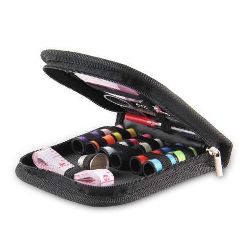 Mini Portable Travel Small Home Sewing Kit Case Needle Thread Tape Scissor