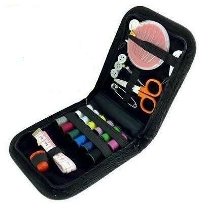Mini Portable Travel Small Home Sewing Kit Case Needle Thread Tape Scissor