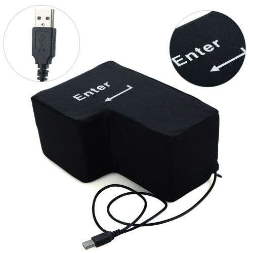 Groß Enter Anti Stress Relief Supersized USB Big Enter Key Unbreakable Pillow DE