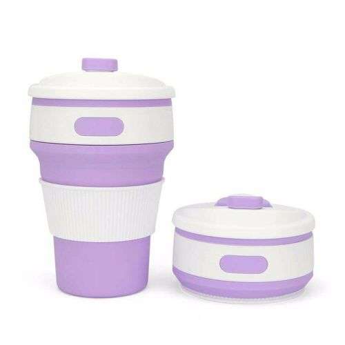 350 ml Folding Collapsible Coffee Cup Silicone Outdoor Travel Portable Reusable