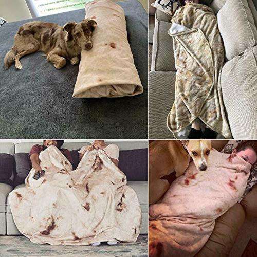 ORIGINAL Burrito Blanket  Tortilla Texture Soft Blanket-High Quality Soft