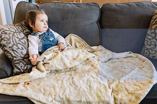 ORIGINAL Burrito Blanket  Tortilla Texture Soft Blanket-High Quality Soft