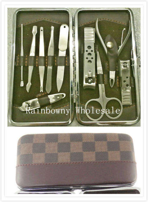 stainless steel 10pcs portable tools with manicure