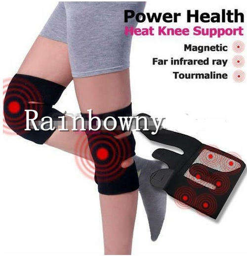 Spontaneous knee support strap with magnetic