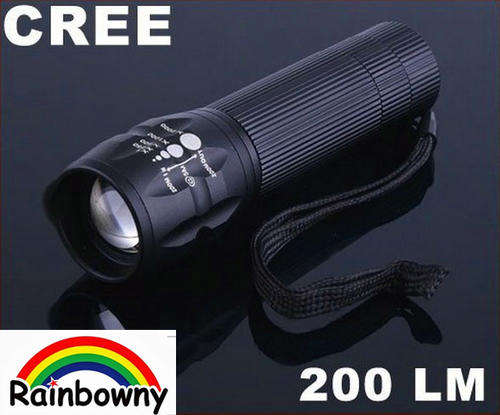 10 ON AUCTION!!!3 Modes Zoomable CREE 200 Lumen LED Torch