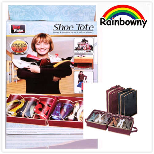 5ON AUCSHOE TOTE BAG Holds 6 big shoes or 12 small shoes, perfect for traveling or storage of shoes