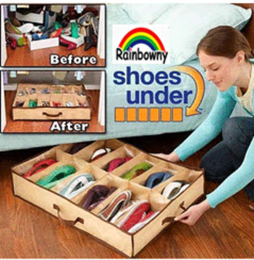 Shoes Under - Space Saving shoe organizer -AS SEEN ON TV