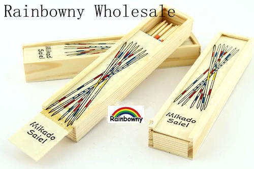 30 ON AUCTION!!!wooden mikado game set pick up sticks