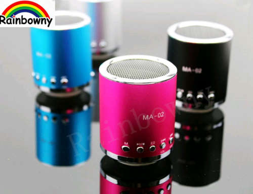 Cute portable FM/TF/usb mini Cylindrical speaker