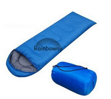 camping outdoor envelope sleeping bag(Camouflage Blue)