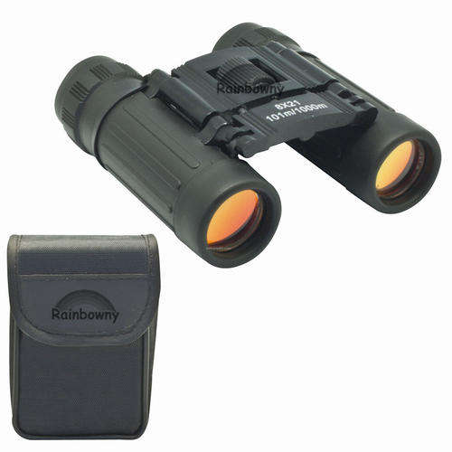 Compact Powerful pocket size 8X21 Binoculars with Red Coated Lens